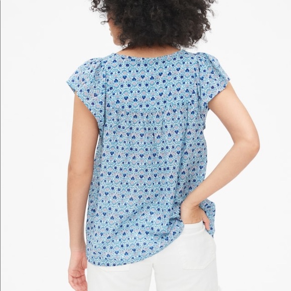 Gap Bib-front Print Flutter Sleeve Too - Picture 2 of 6